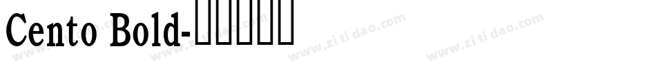 Cento Bold字体转换